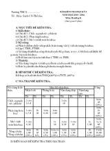 Bài kiểm tra học kỳ 1 năm học 2015 - 2016 môn Hóa học 8 (thời gian 45 phút)